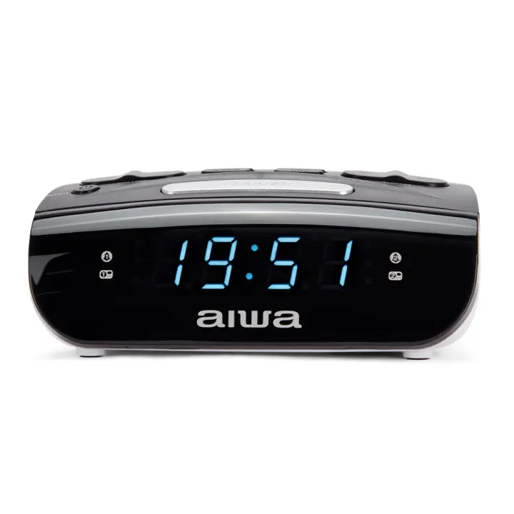 CR-15 despertador Reloj despertador digital Negro, Blanco