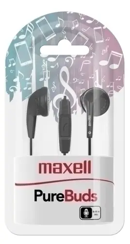 AURICULARES MAXELL BOTON NEGRO M668