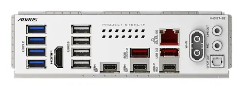 X870 AORUS STEALTH ICE Placa Base  Compatible con procesadores AMD Ryzen 9000, VRM digital de 16+2+2 fases, hasta 8200 MHz DDR5 (OC), 2 x PCIe 5.0 + 2 x PCIe 4.0, Wi-Fi 7, LAN 5 GbE, USB 4 - Imagen 6