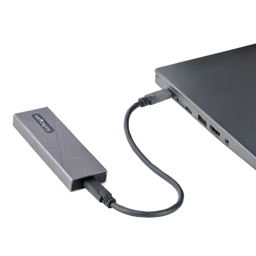 Caja Externa de Aluninio USB-C 10Gbps a NVMe M.2 o SSD M.2 SATA - Sin Herramientas para SSD M.2 NGFF PCIe/SATA - con Cables USB Tipo C o USB-A - 2230/2242/2260/2280 - Imagen 7