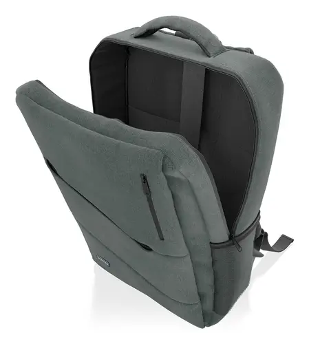 Mochila urbana y de oficina para portatil 15,6, Gris - Imagen 4