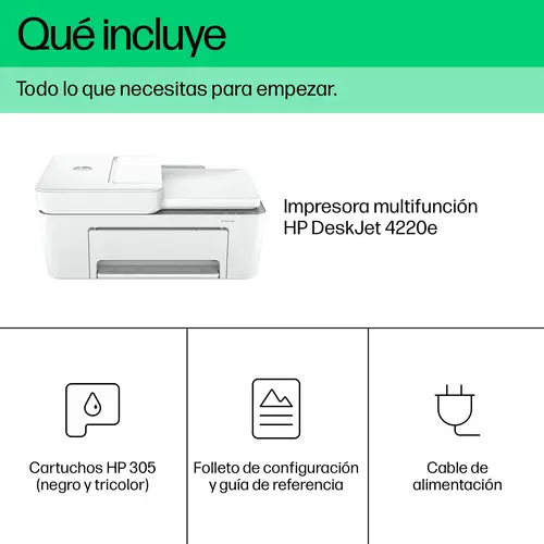 DeskJet 4220e Inalámbrico All-in-One Color Impresora, Instant Ink  Fotocopiadora, escáner - Imagen 6
