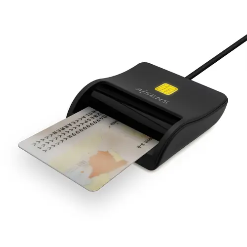 Lector De Tarjeta Inteligente DNI, USB-C, Negro - Imagen 3