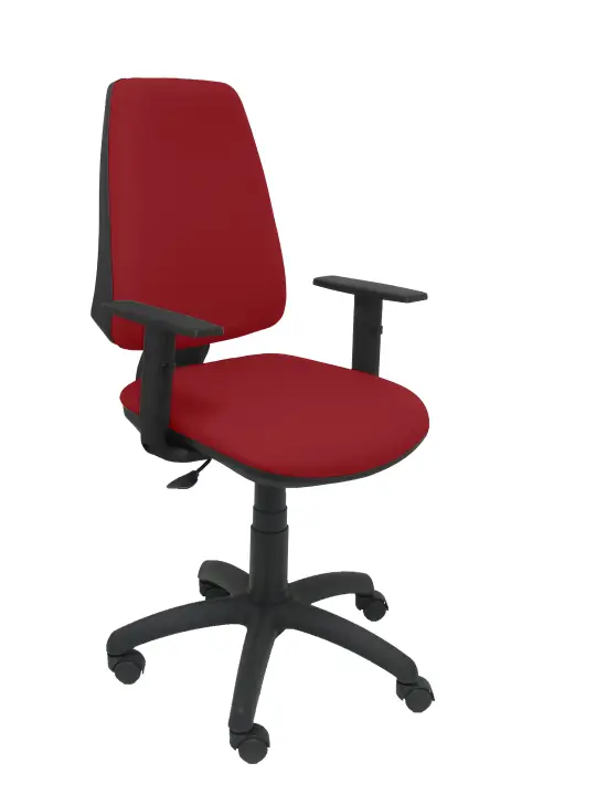 Silla Elche CP bali granate brazos regulables