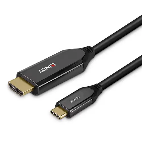 43369 adaptador de cable de vídeo 3 m USB Tipo C HDMI tipo A (Estándar) Negro - Imagen 5