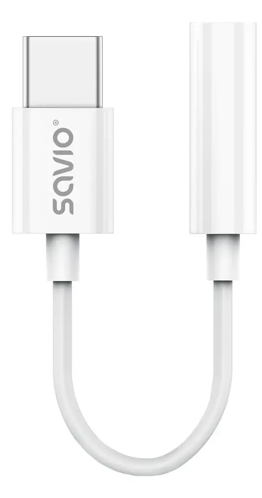 AK-52 cable de teléfono móvil Blanco 0,11 m USB C 3,5mm