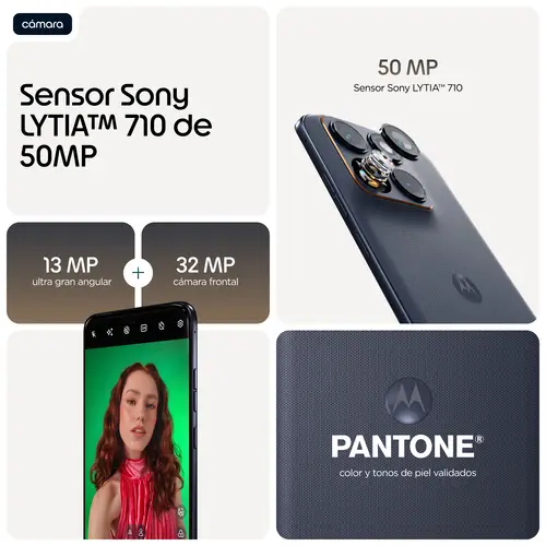 edge 70 fusion 17,2 cm (6.78") SIM doble Android 16.0 5G USB Tipo C 8 GB 256 GB 5200 mAh Negro - Imagen 7