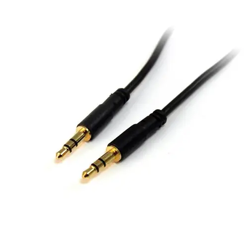 Cable de 3m Delgado de Audio Estéreo de 3,5mm - Macho a Macho - Imagen 1