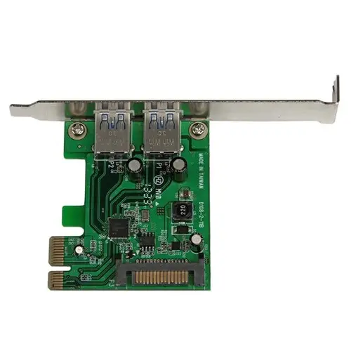 Tarjeta PCI Express de 2 Puertos USB 3.0 SuperSpeed con UASP y Alimentación SATA - Adaptador Interno - Imagen 2