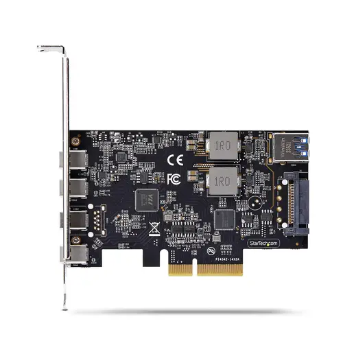 Tarjeta PCIe de 5 Puertos USB de 10Gbps 4x USB-C / 1x USB-A - Hub Concentrador Interno USB 3.2 de 10Gbps - Tarjeta PCI Express 4 Puertos USB Tipo C 1 Puerto USB-A - Windows/Mac/Linux - Imagen 5