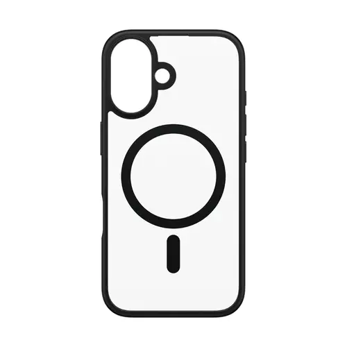 ® HardCase Transparent w. Black MagSafe & Frame iPhone 16 funda para teléfono móvil Negro - Imagen 4