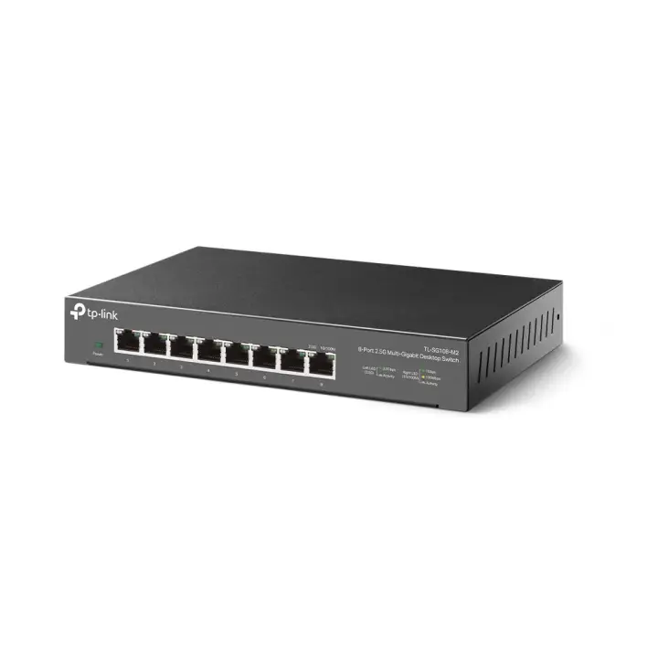TL-SG108-M2 switch No administrado 2.5G Ethernet (100/1000/2500) Negro
