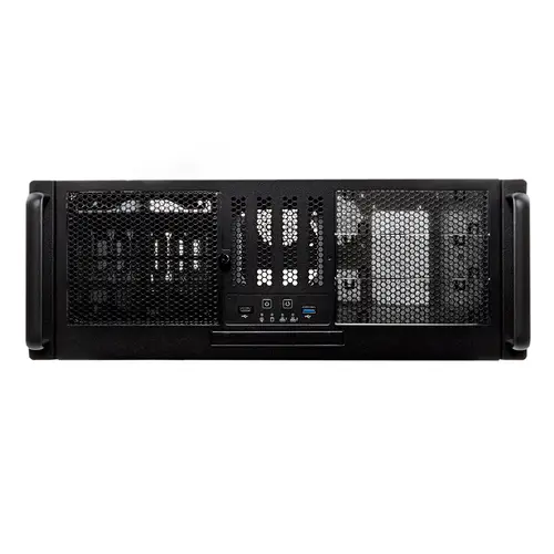 4U 19? UK 4329 USB Type C Estante Negro, Plata - Imagen 2