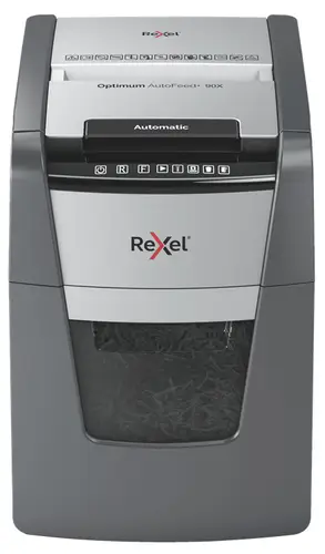 AutoFeed+ 90X triturador de papel Corte cruzado 55 dB Negro, Gris - Imagen 1