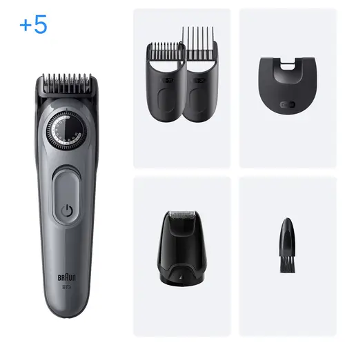 BeardTrimmer 3 BT3560 depiladora para la barba Batería 40 2 cm Negro, Gris - Imagen 2