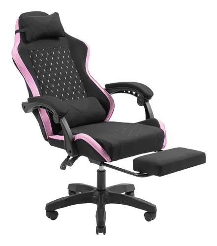 MGC-X Fabric Silla para videojuegos de PC Asiento acolchado Negro, Rosa - Imagen 7
