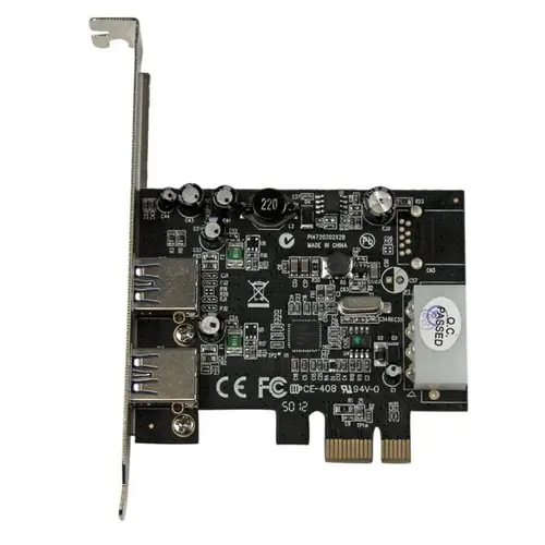 Adaptador Tarjeta Controladora PCI Express PCI-E 2 Puertos USB 3.0 con Alimentación Molex y UASP - Imagen 2