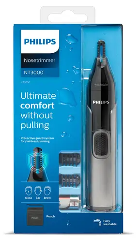 3000 series Nose trimmer series 3000 NT3650/16 Recortador para nariz, orejas, cejas - Imagen 20