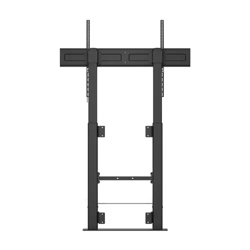 Soporte Suelo Con Manivela y Fijacion a Pared, TV 120kg de 60"-100", Negro - Imagen 2