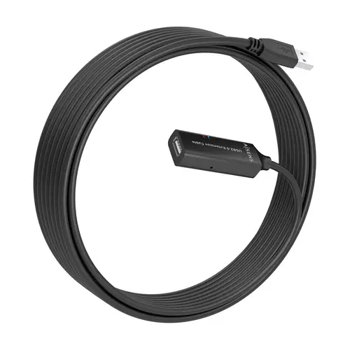 Cable USB 2.0 Prolongador con Amplificador, Tipo A/M-A/H, Negro, 10m - Imagen 2