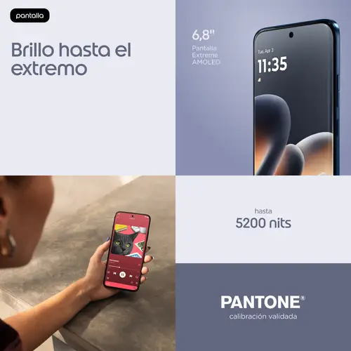 edge 70 pro 17,2 cm (6.78") SIM doble Android 16.0 5G USB Tipo C 12 GB 512 GB 6500 mAh Azul oscuro - Imagen 10