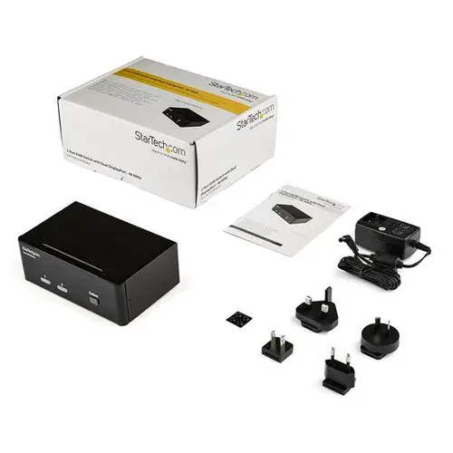 Switch Conmutador KVM de 2 Puertos DisplayPort - 4K 60Hz - Imagen 4