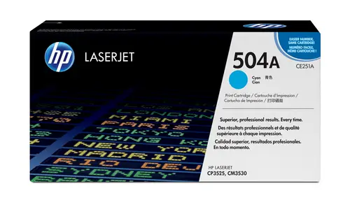 Cartucho de tóner original LaserJet 504A cian - Imagen 1