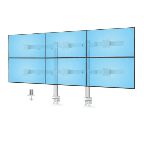 6-MONITOR-ARM-A soporte para monitor 81,3 cm (32") Escritorio Blanco - Imagen 1