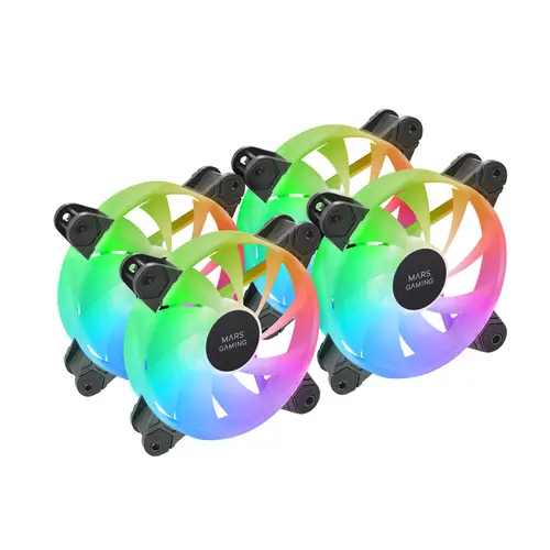 MF-4A Carcasa del ordenador Ventilador 12 cm Negro 4 pieza(s) - Imagen 1