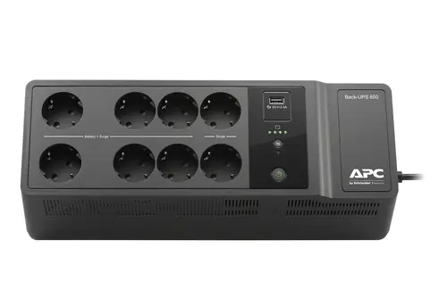 Back-UPS 650VA 230V 1 USB charging port - (Offline-) USV sistema de alimentación ininterrumpida (UPS) En espera (Fuera de línea) o Standby (Offline) 0,65 kVA 400 W 8 salidas AC - Imagen 2