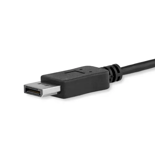 Cable 1m USB C a DisplayPort 1.2 de 4K a 60Hz - Adaptador Convertidor USB Tipo C a DisplayPort - HBR2 - Conversor USBC con Modo Alt - Compatible con Thunderbolt 3 - Negro - Imagen 2