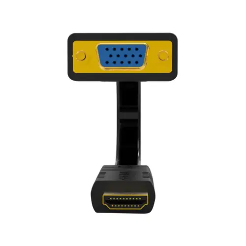 EW9869 adaptador de cable de vídeo 0,15 m HDMI tipo A (Estándar) VGA (D-Sub) Negro - Imagen 2