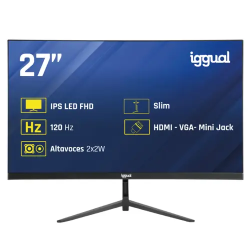 Monitor 27" IPS 1ms FHD 120Hz VGA HDMI +Altavoces - Imagen 1