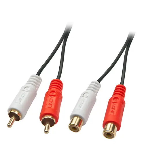 35671 cable de audio 2 m 2 x RCA Negro, Rojo, Blanco - Imagen 1