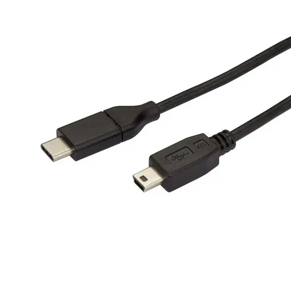 Cable de 2m USB-C a Mini USB-B - Cable Adaptador USB Tipo C a USB Mini B