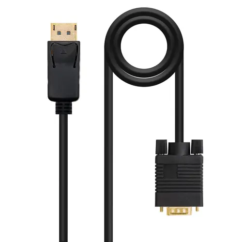 Cable Conversor DisplayPort a VGA, DP/M - VGA/M, Negro, 1 m - Imagen 1