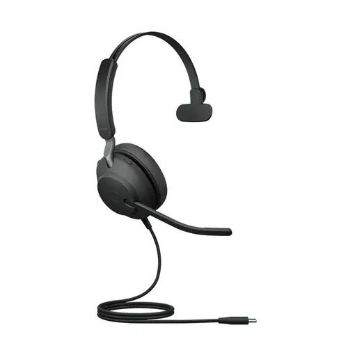 Evolve2 40 SE Auriculares Alámbrico Diadema Llamadas/Música USB Tipo C Negro - Imagen 2