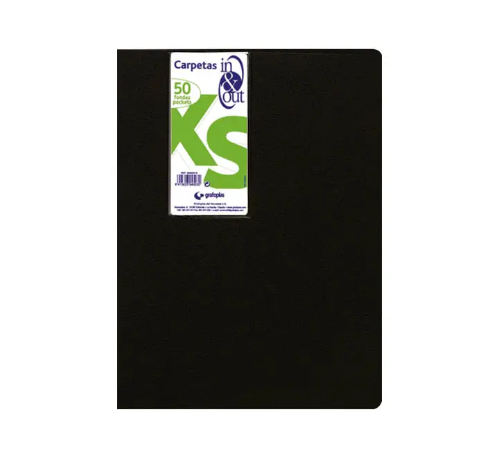 CARPETA 50FUND. GRAFOPLAS IN&OUT XS 39455010 NEGRO