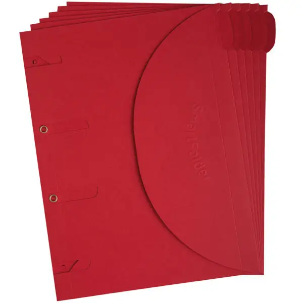 130302 carpeta Cartón Rojo A4