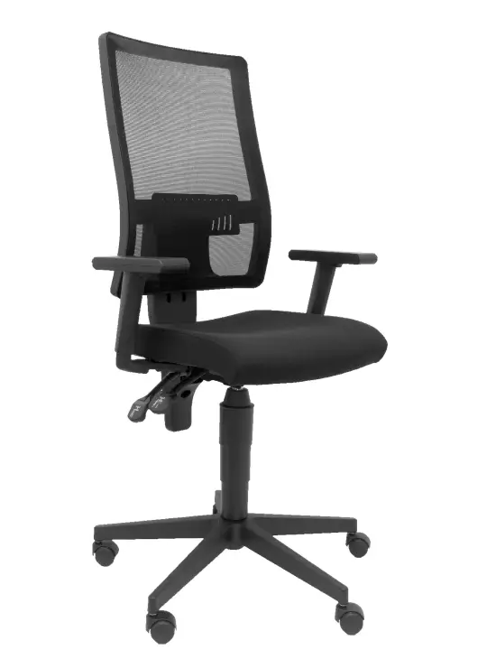 Silla Povedilla respaldo malla negro asiento bali negro