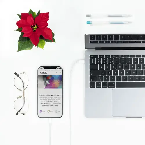 10.10.0601 cable de conector Lightning 1 m Blanco - Imagen 5