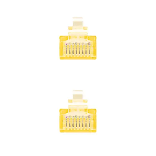 Cable Red Latiguillo RJ45 CAT.6 UTP AWG24, Amarillo, 25 cm - Imagen 3