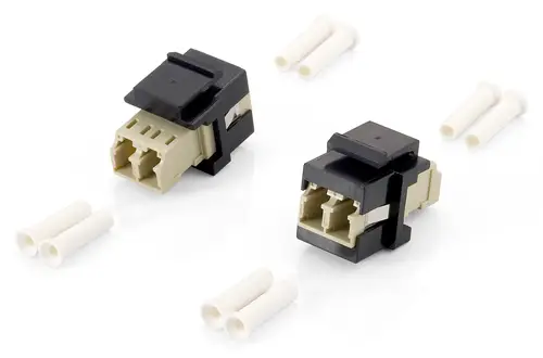 125570 adaptador de fibra óptica LC/LC 8 pieza(s) Beige, Negro - Imagen 1