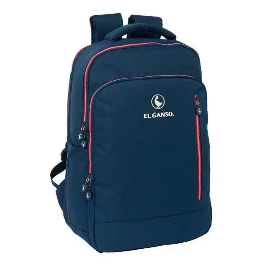 SAFTA MOCHILA PORTÁTIL 15,6 + TABLET + USB EL GANSO CLASSIC 19,15L AZUL
