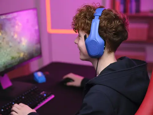 GXT 415B Zirox Auriculares Alámbrico Diadema Juego Azul - Imagen 9