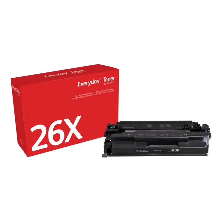 Everyday El tóner Everyday Negro de Xerox es compatible con HP 26X (CF226X), Capacidad alta