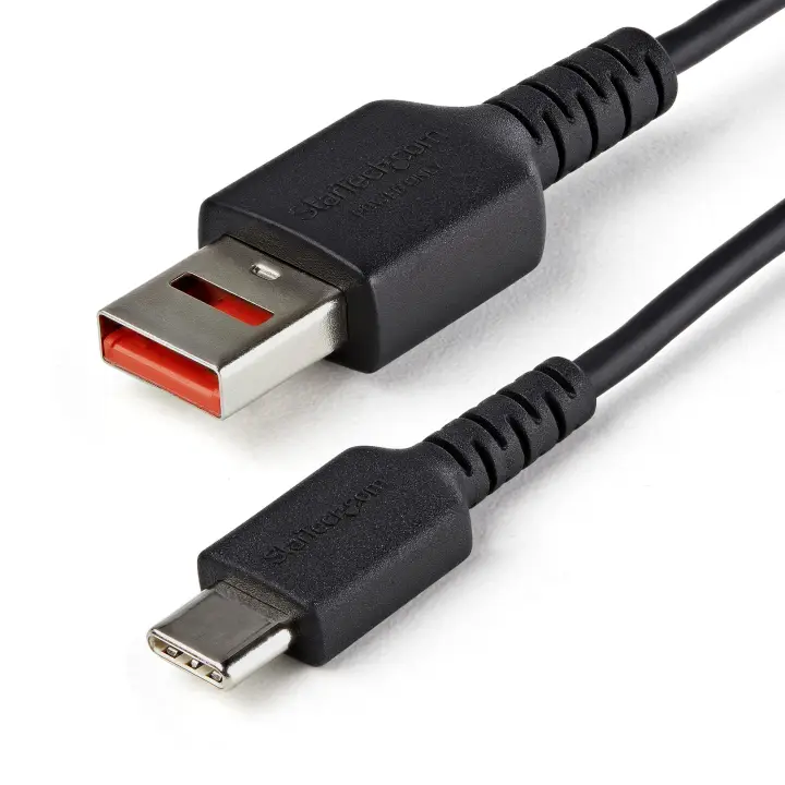 Cable de 1m Adaptador Bloqueador USB de Datos  Adaptador USB a USB-C de Carga Segura  USB Tipo C Solo de Carga para Tablet o Teléfono Móvil  Protector de Bloqueo de Datos