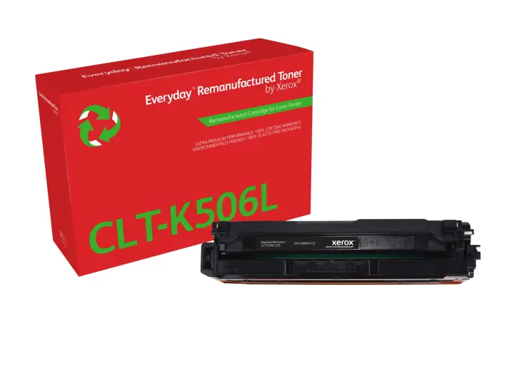 Everyday Tóner Everyday Negro remanufacturado de Xerox es compatible con Samsung CLT-K506L, Capacidad alta