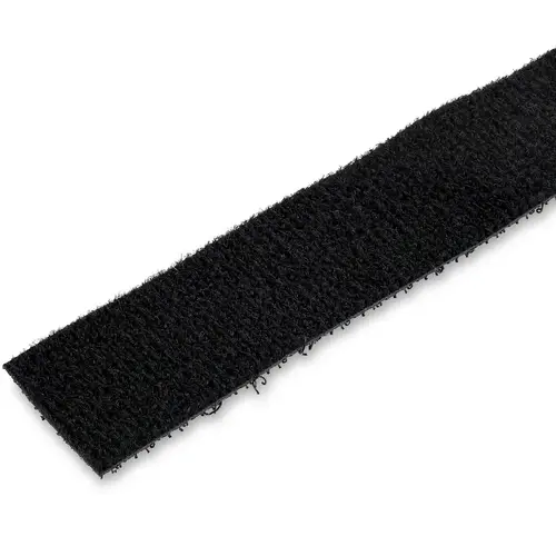 Bobina de 15,2m de Gancho y Bucle - Tiras Reutilizables de Gancho y Bucle - Cinta Sujetacables - Envolturas Ajustables de Tela para Gestión de Cableado - Negro - Imagen 3