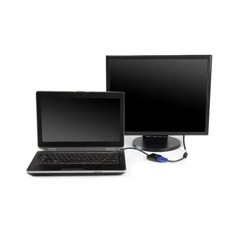 EW9864 adaptador de cable de vídeo 0,2 m HDMI VGA, 3.5mm Negro - Imagen 2